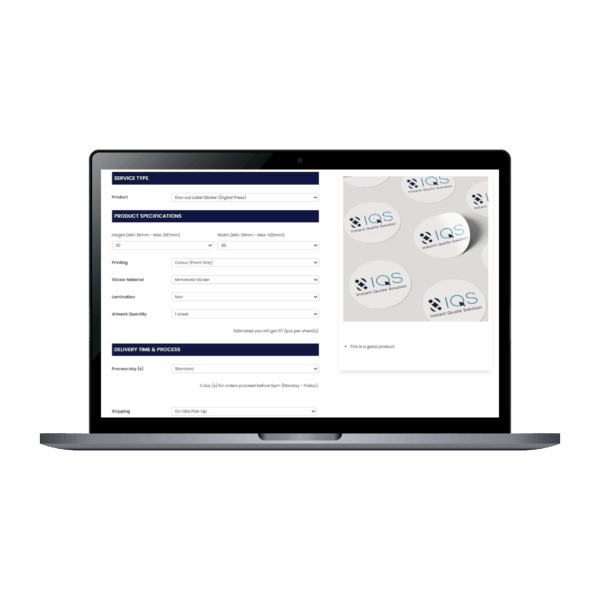 Web2Print Website Package